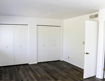 Generously sized closets
